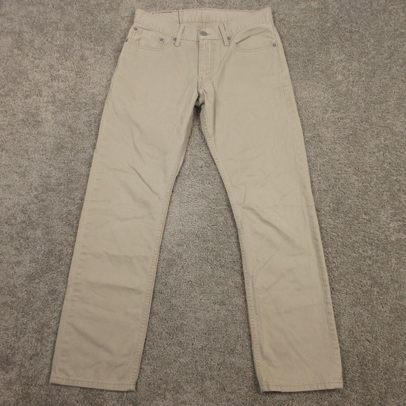 Levi's Other - Levis Pants Mens 31x32 Beige 514 Slim Straight Canvas 5 Pocket Chinos Zip Fly